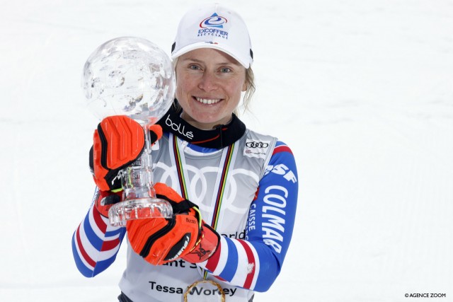 Tessa Worley remporte le Globe de cristal en Géant !