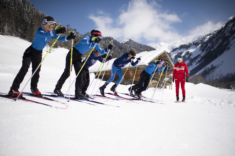 ski de fond cours collectifs enfants et ados