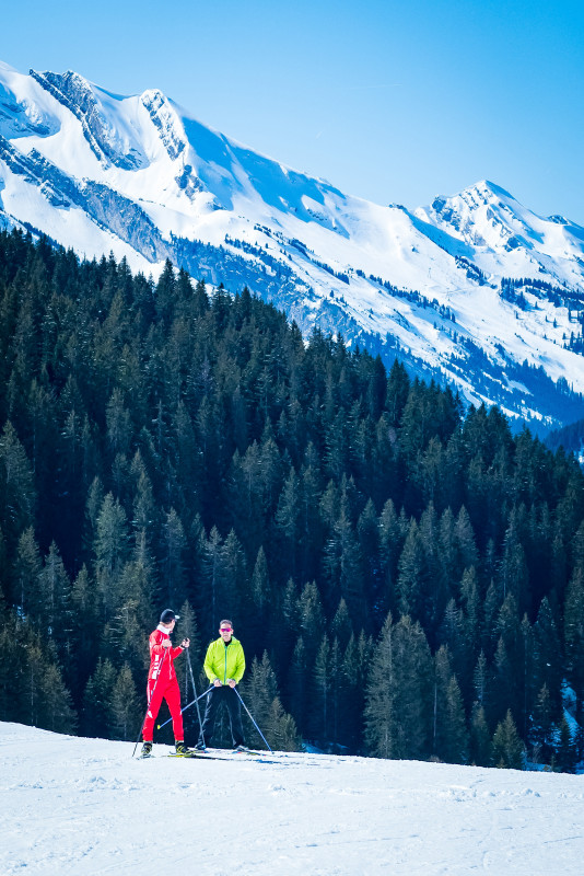 Cours de ski nordique avec un guide