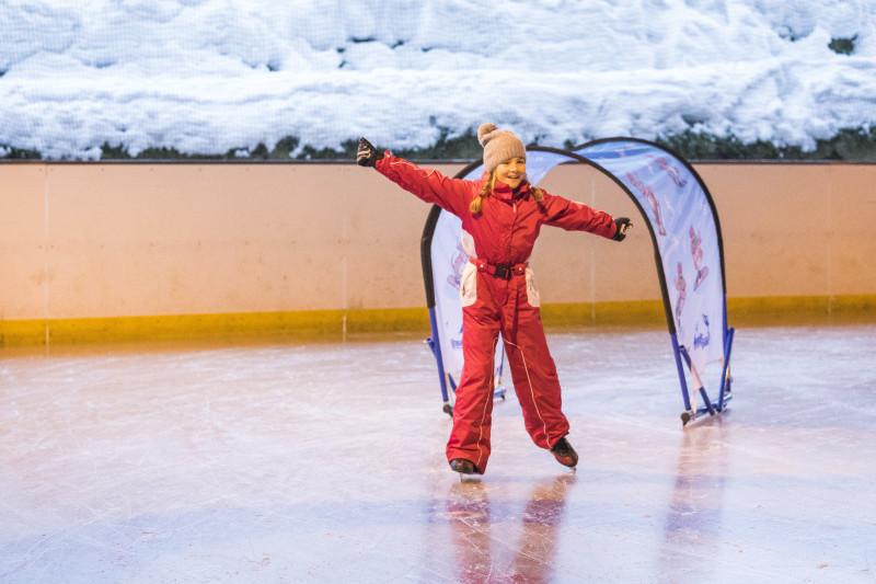 Jardin de glace à la patinoire du Grand-Bornand
