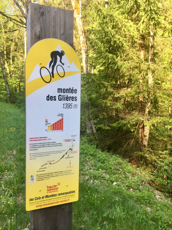 Panneau Montée des Glières