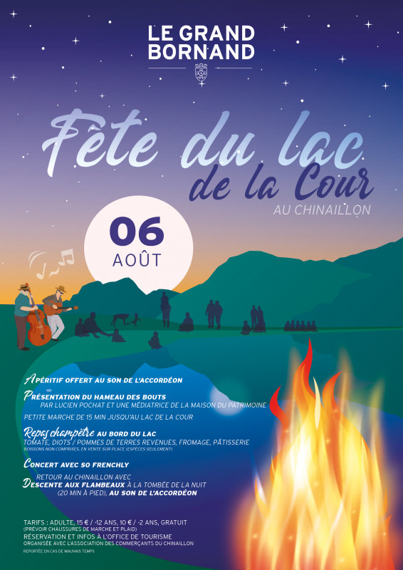 Affiche fête du lac de la Cour