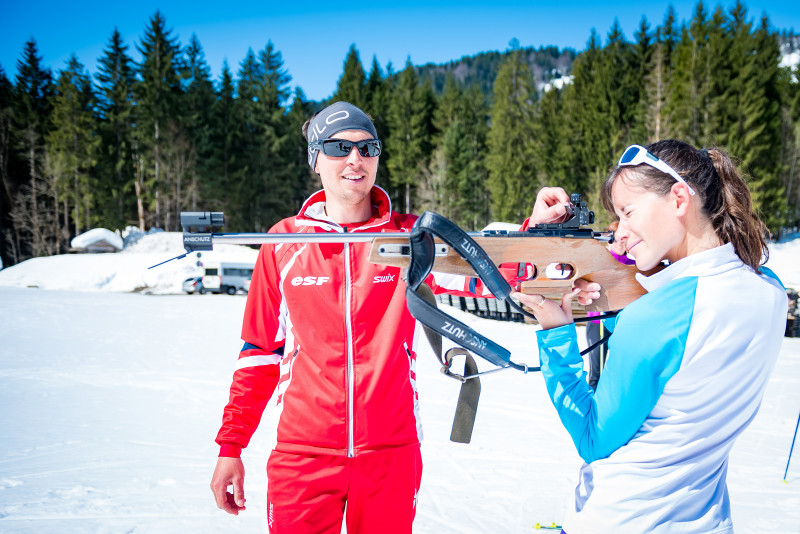 Cours particulier de biathlon avec moniteur