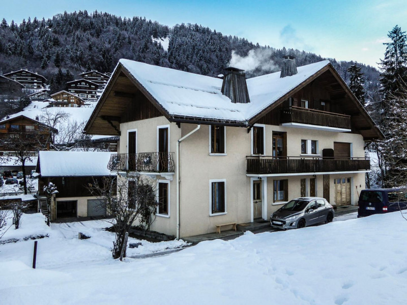 chalet exterieur hiver