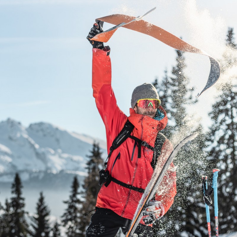 lorsque l'on enlève les peaux en ski rando 
