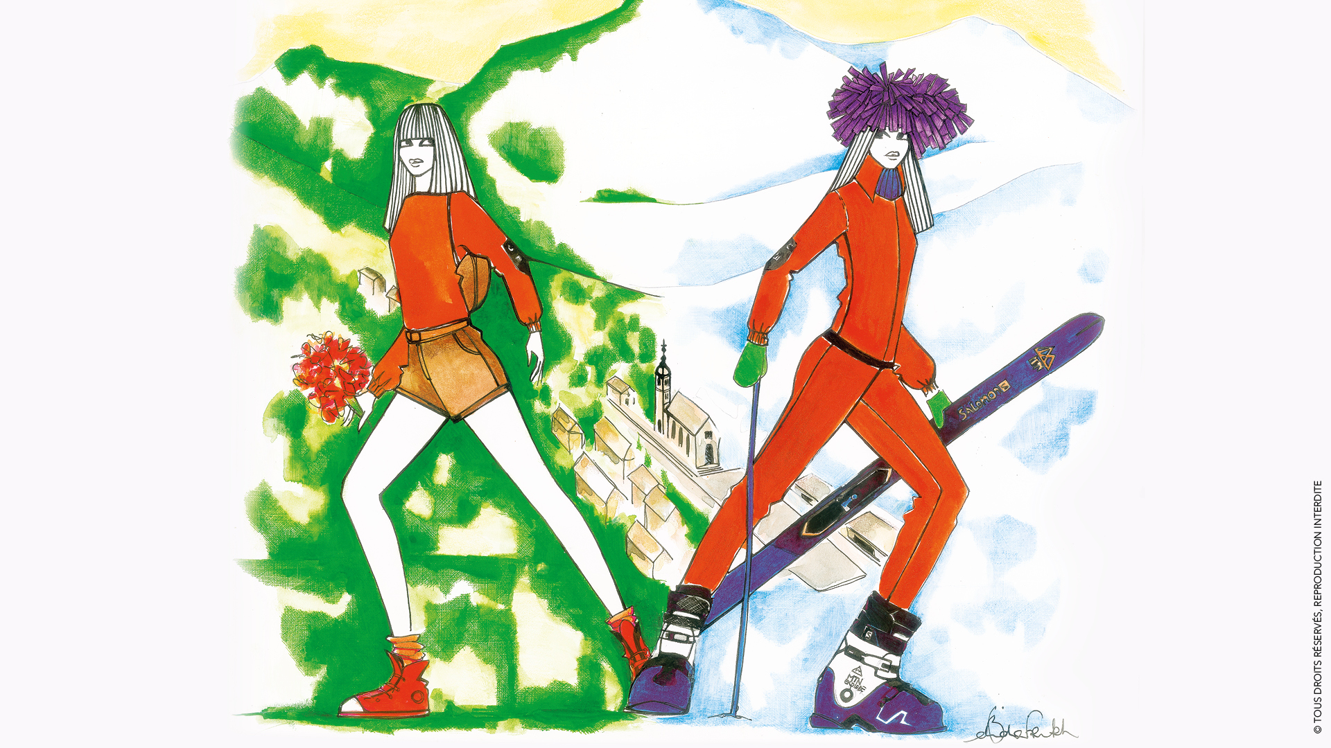 Oeuvre originale de Belinda Frikh pour le Grand-Bornand
