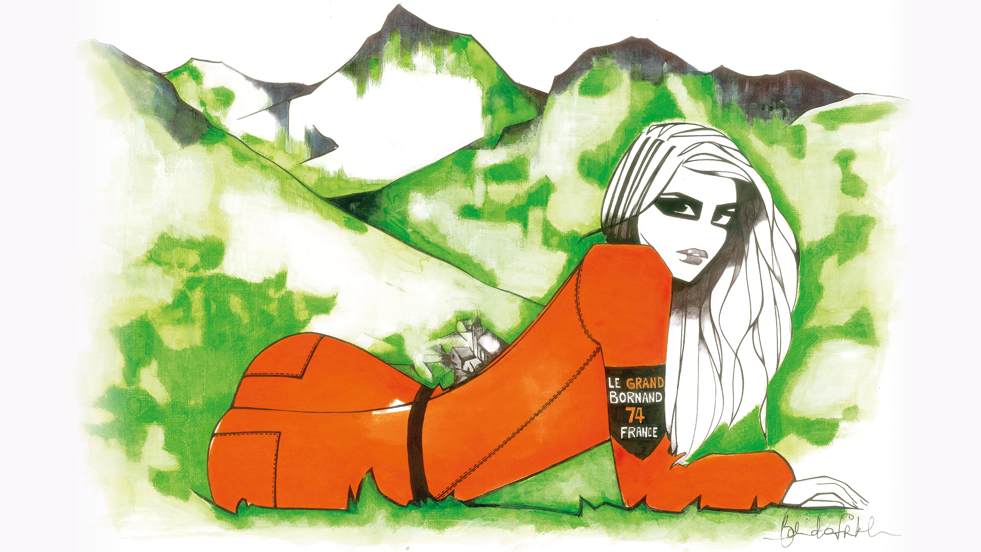 Oeuvre originale de Belinda Frikh pour le Grand-Bornand