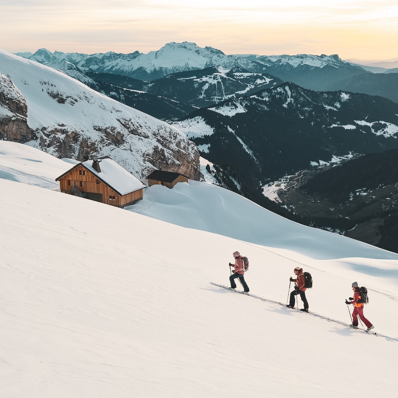Ski de randonnée au refuge Gramusset - © P.Guilbaud