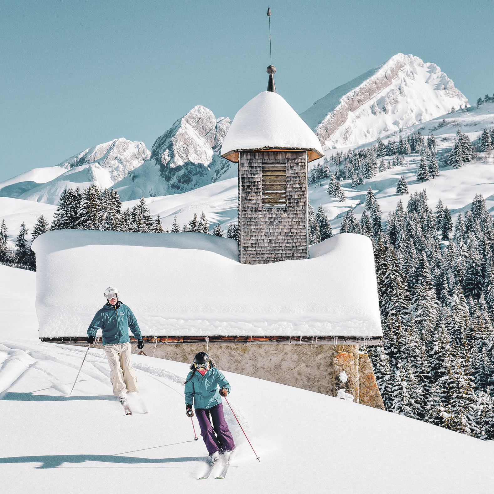 Ski et patrimoine au Grand-Bornand